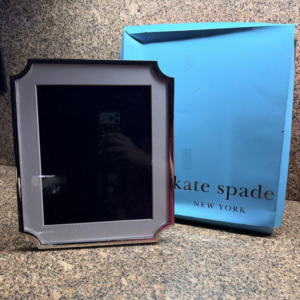 Kate Spade by Lenox Sullivan Street‎ 8x10 Picture Photo Frame Silverplate Decor